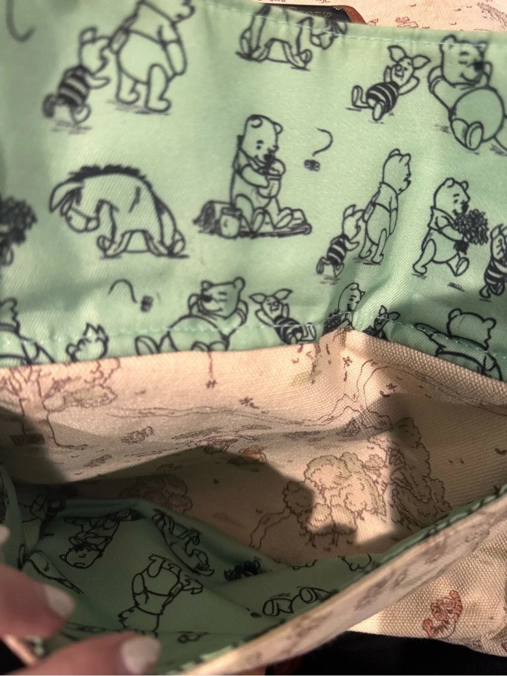 Loungefly Winnie the Pooh Hundred Acre Wood Maps Buckle Strapped Backpack
